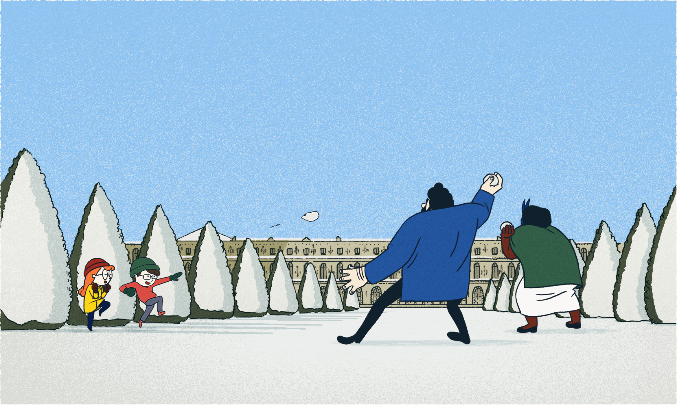 La vie de Château - La bataille de neige